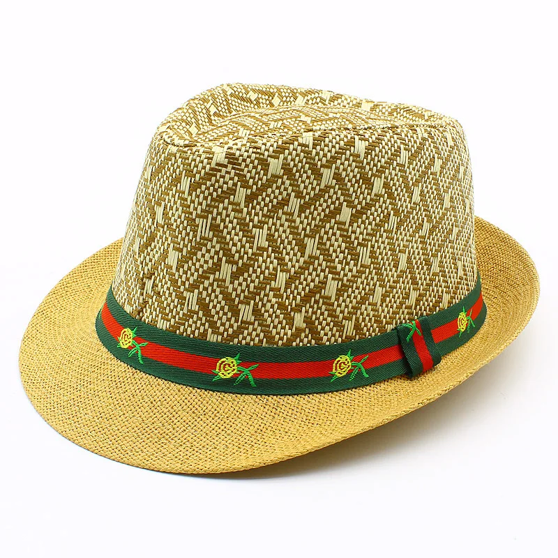 Hot selling spring and summer new style retro famous flowers and plants outdoor sunshade strand hats for men 3m hat