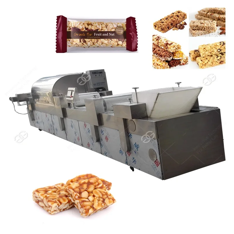 High Efficient Peanut Brittle Making Machine Peanut Bar Production Line Fruits Snack Bar Equipment