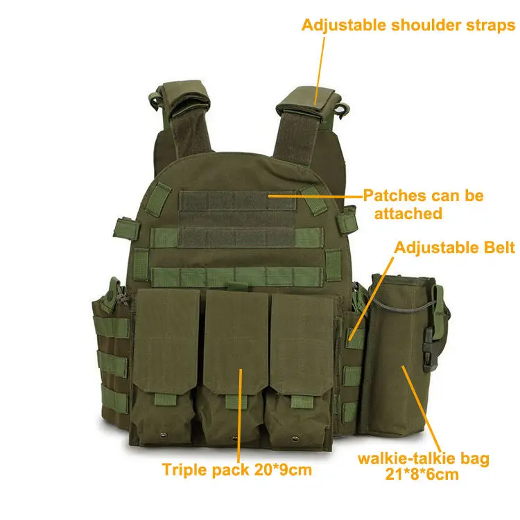 Chaleco Tactico Tactisch Multifunctional Tactical Gear Equipment Supplies Black Security Tactical ballistic Vest for Sale