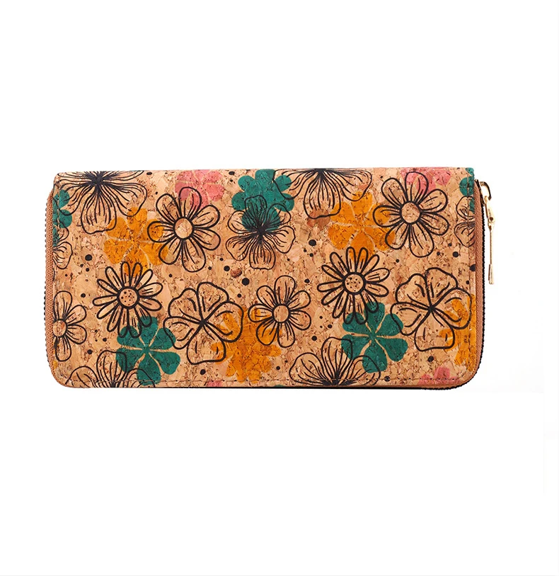 Pu Multifunctional Bohemian Style Handbag Wood Grain Multi Card Slot Literary Vintage Ladies Wallet