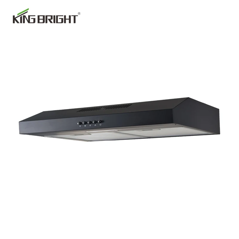 Economic black low noise slim hood under cabinet ductless range hood 24 inch with competitive price