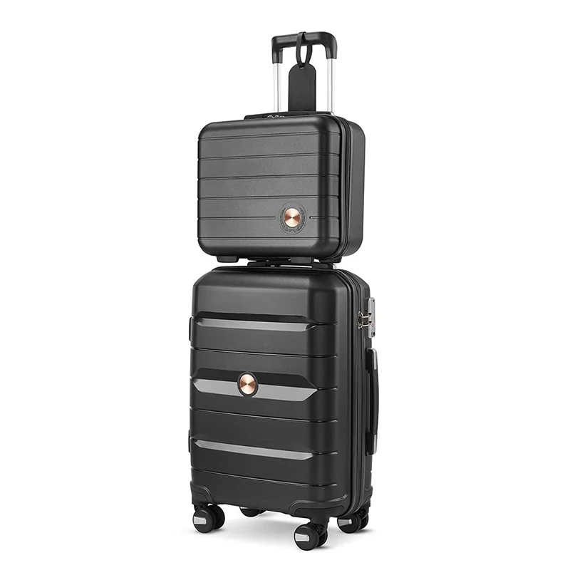 20inch YKK Zipper Polypropylene Traveling Carry-on Bags Suitcases Trolley PP Luggage