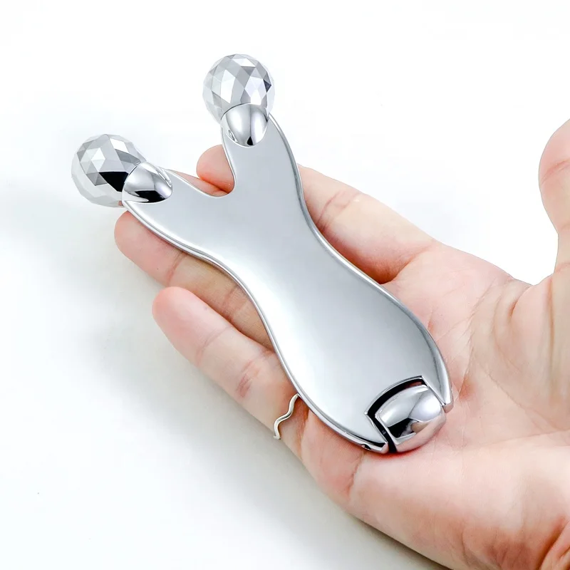 Free Shipping Gua Sha Facial Massager Tool Silver Guasha Scraper Body Face Nose Massage Trigger Point Massager