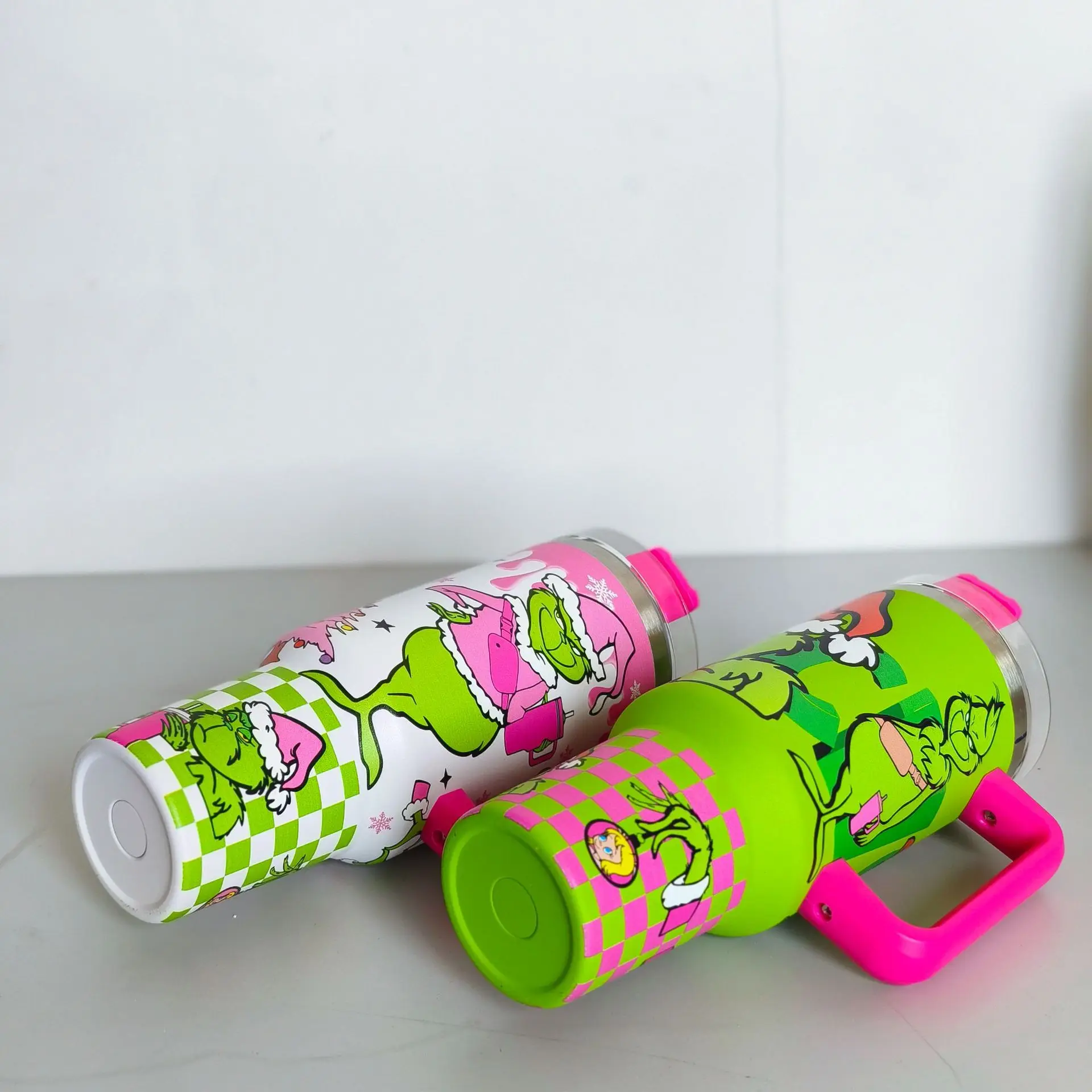 Grinch 40oz Car Cup Stainless steel thermos cup Large capacity 5D Christmas series Ge Ge Ice Bullion cup