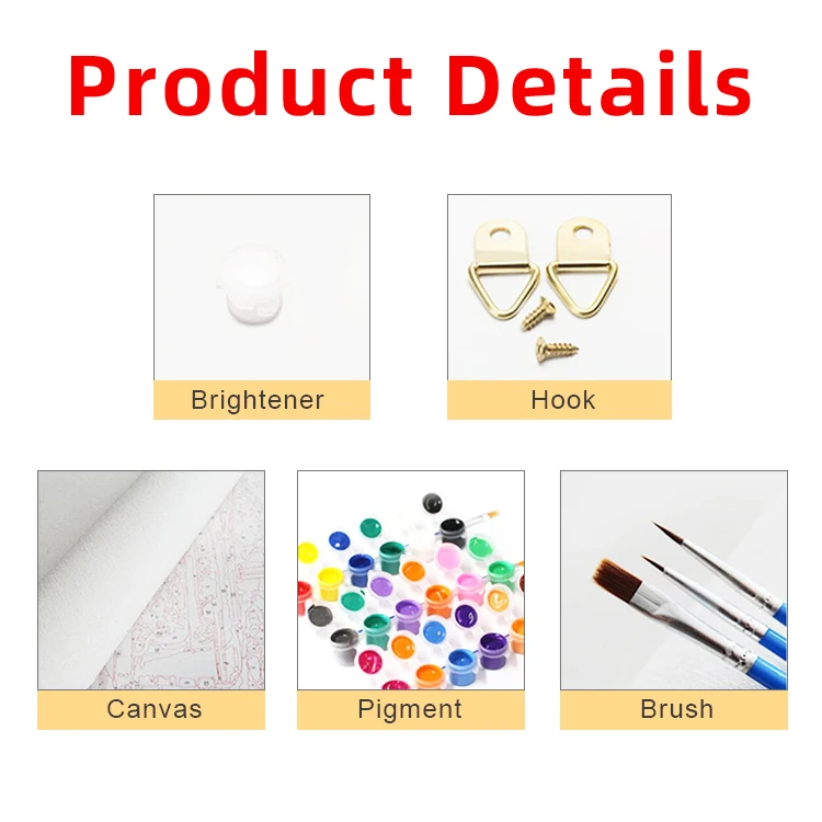 
Hot selling cheap nude couple painting DIY by numbers decoration factory direct sale preferential wholesale price 