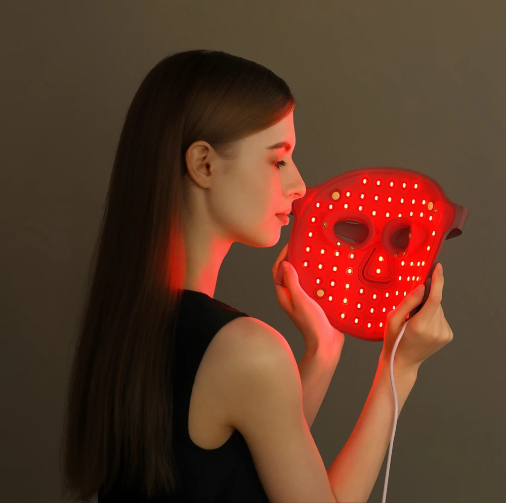 Led Face Mask Light Therapy Red Light Photon for Face 5 Colors LED Facial Skin Care Mask