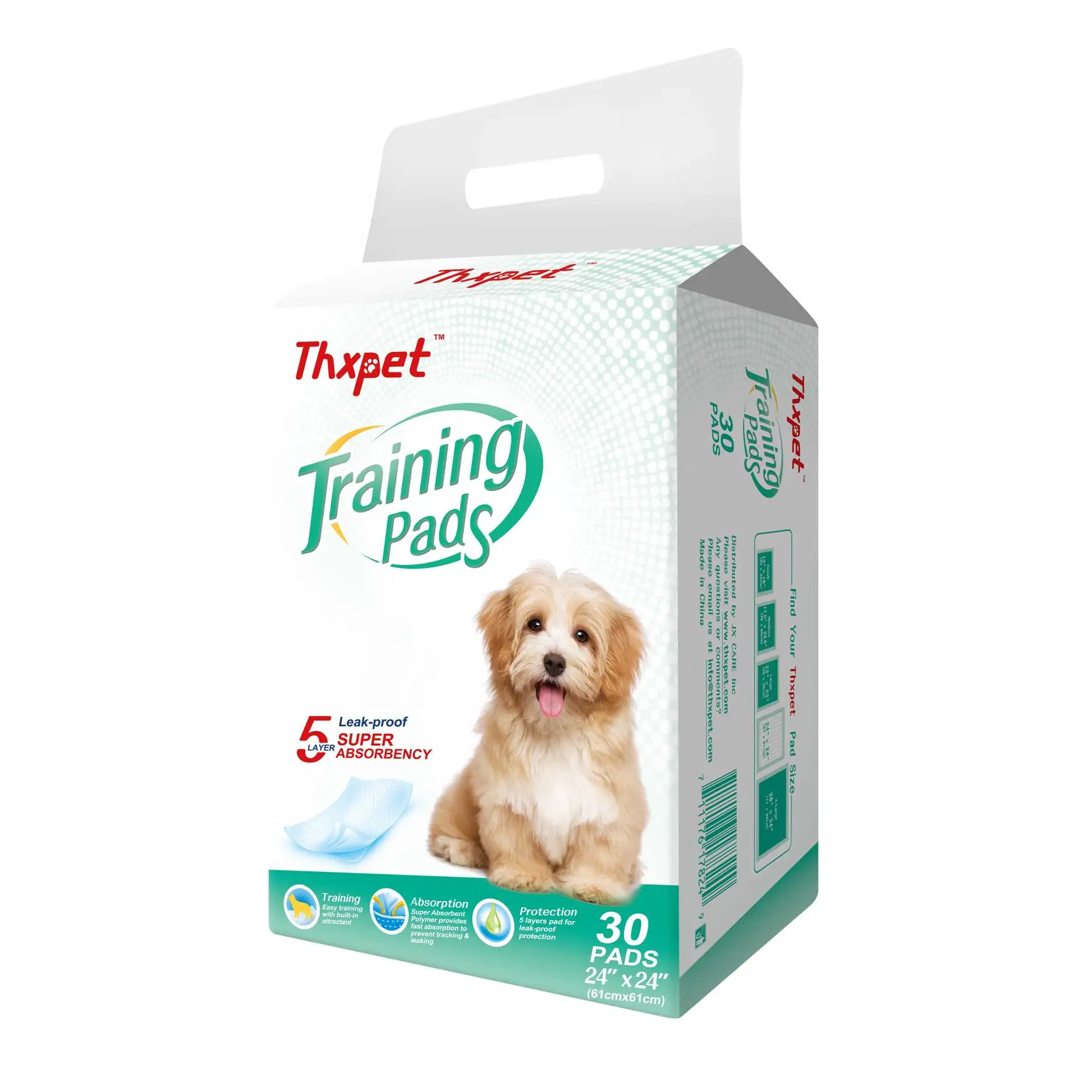 
Pet Training Pads Disposable Super Absorbent Unscented Pee Pads Pet Pads For Dogs 60*60cm 