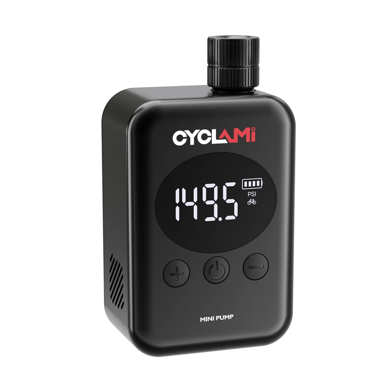CYCLAMI 150 PSI Portable Pocket Bike Electric Air Pump Mini Compressor Tire Inflator Bicycle Digital Gauge Display Bike Pump