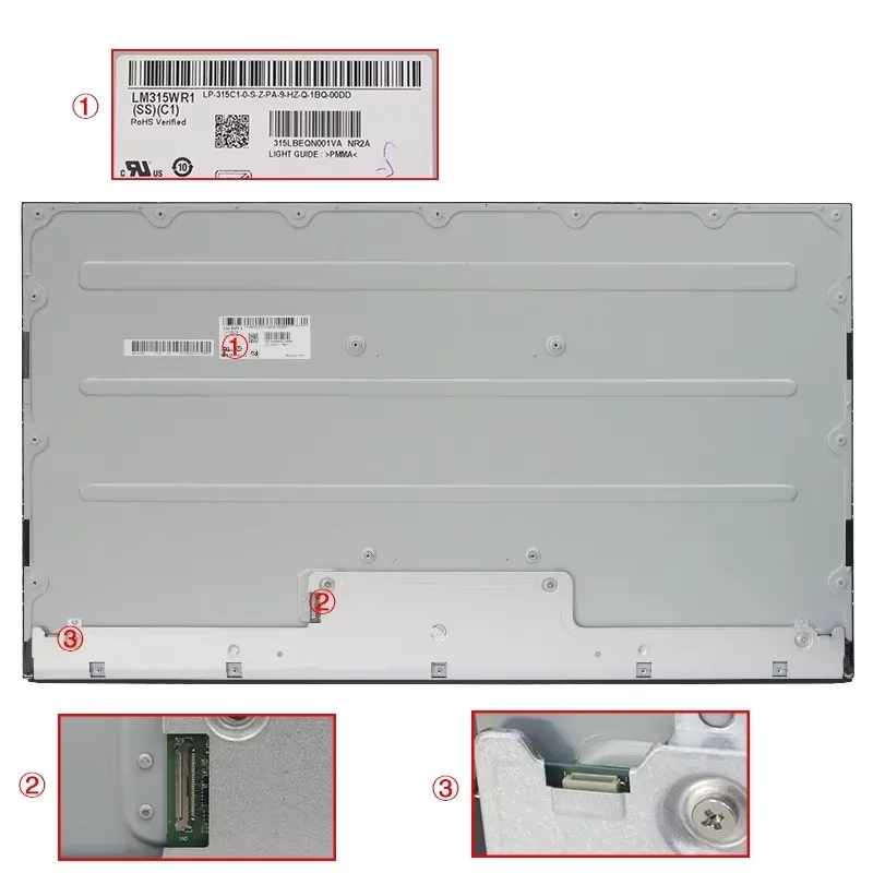 32 дюймов 3840*2160 240 int 40-контактный интерфейс RGB 12 часов HX8664-B + HX8264-E tft ЖК-модуль дисплей панель сенсорный экран