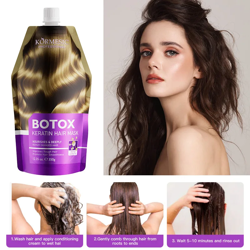 KORMESIC Wholesale Professional Hair Repair Hair Mask Strong Deep Treatment Care Botox keratin Nourishing Repair hair Mask