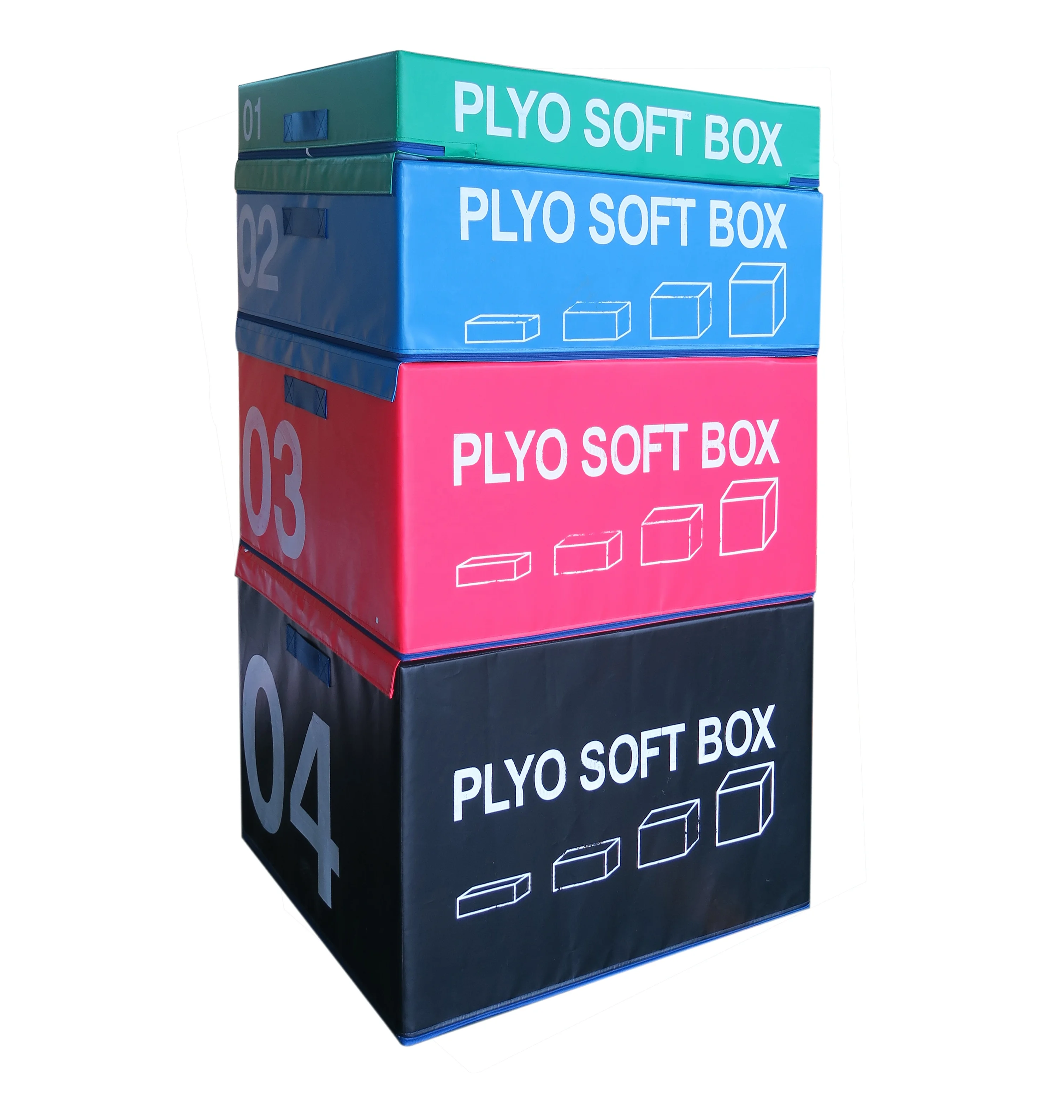 Hot Sale 15mm Thick Poly Foam Jump Box for Gym Fitness Judo Training Tumbling Vaulting Made From PVC EVA PU XPE Materials
