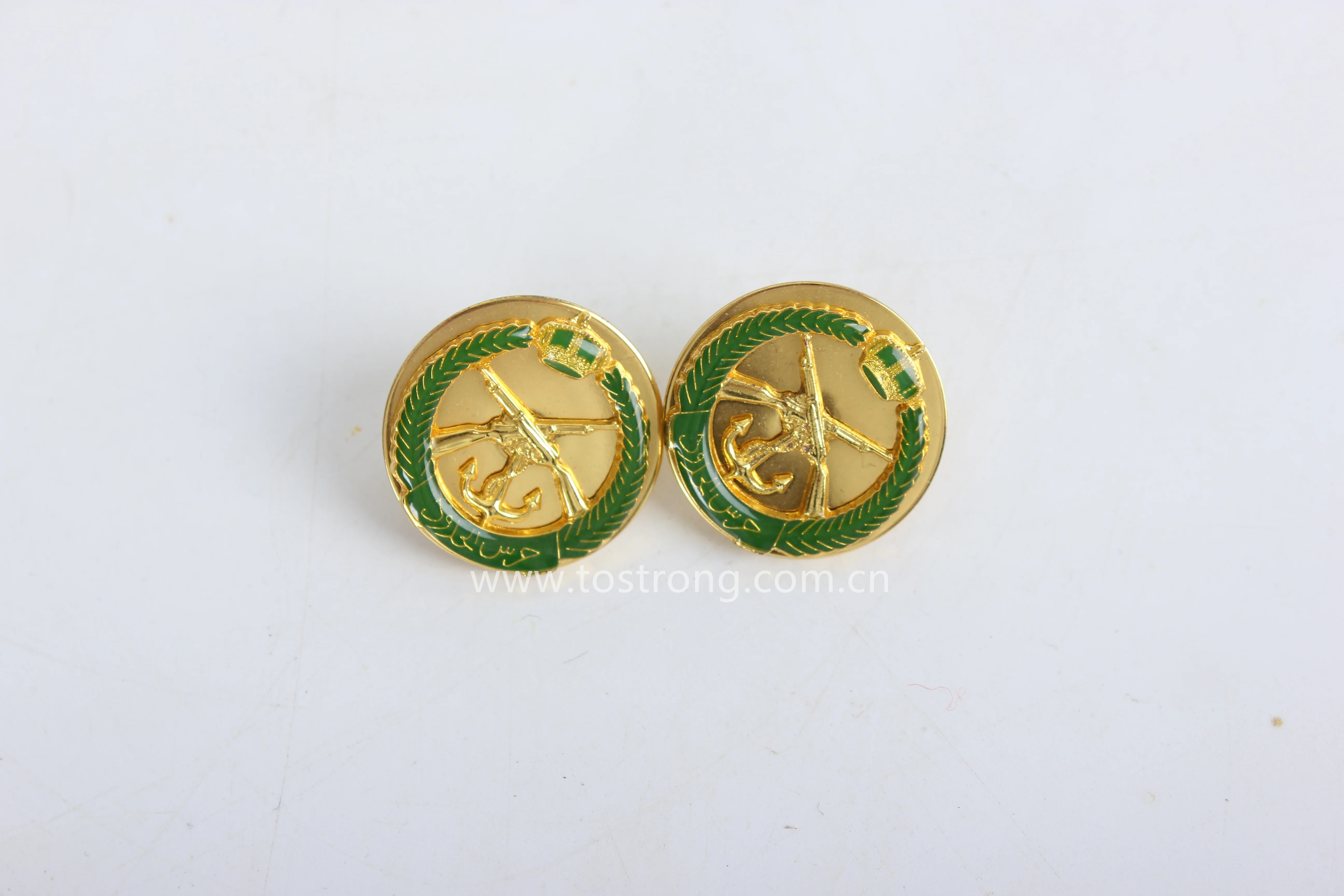 Wholesale Custom  Golden Metal Badge custom metal pin