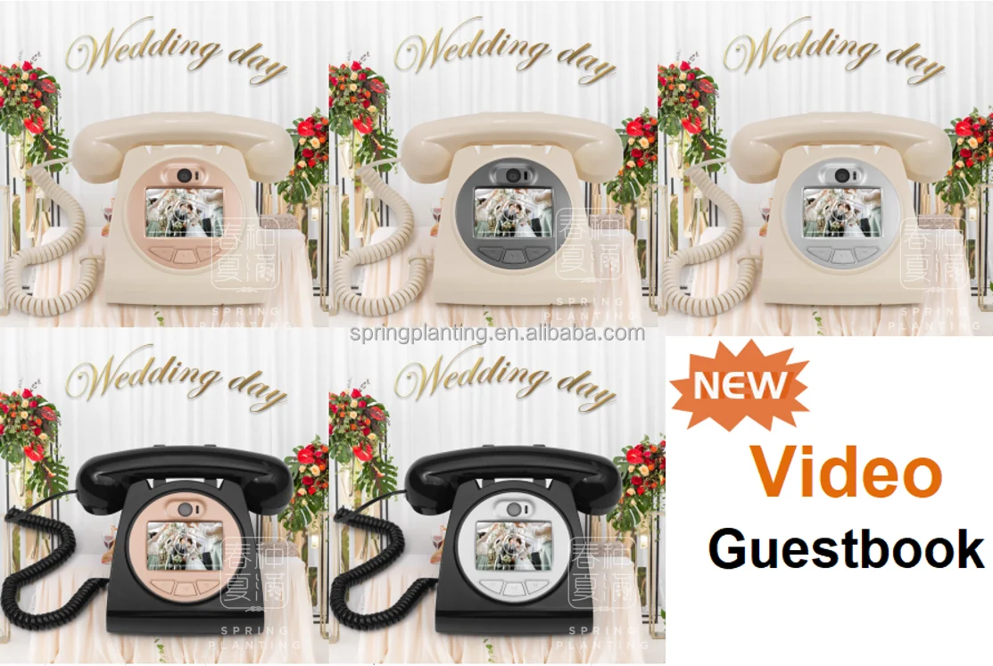 Audio Guestbook Phone for Wedding Telephone Booth Audio Guest Book Video Phone Audio Phone