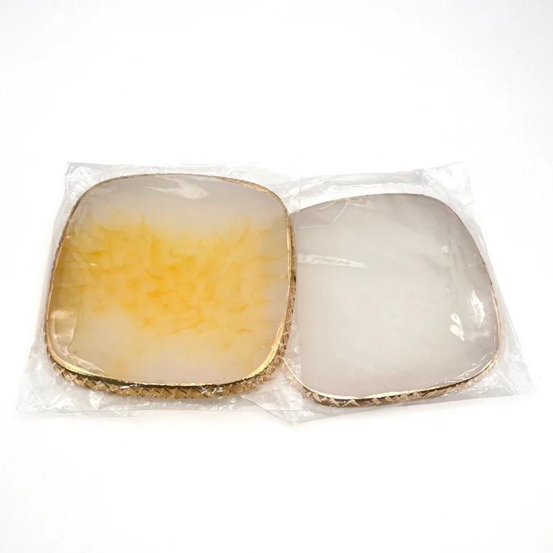 Wholesale Mixing Jade Extension False Crystal Eyelash Agate Polish Holder Resin Stone Art Gel Nail Palette Color Display Lash