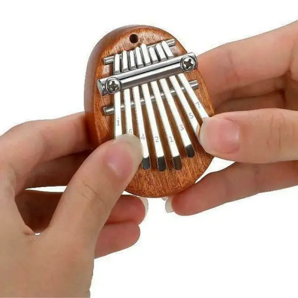 Mini Wood Musical Instruments For Kids Kalimba 8 keys Thumb Finger Piano
