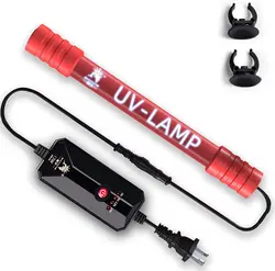 Aquarium Clean Glass UVC Lamp 9W 11W 13W UV Sanitizer Submersible Light with Timer Aquarium Water Clean