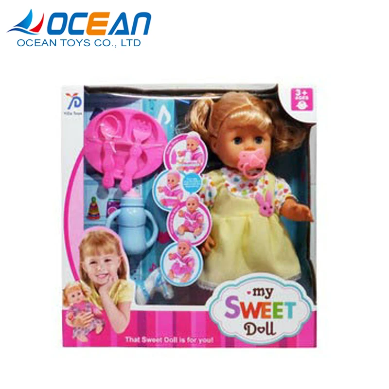 Wholesale baby doll plastic toy doll for kids OC0183598