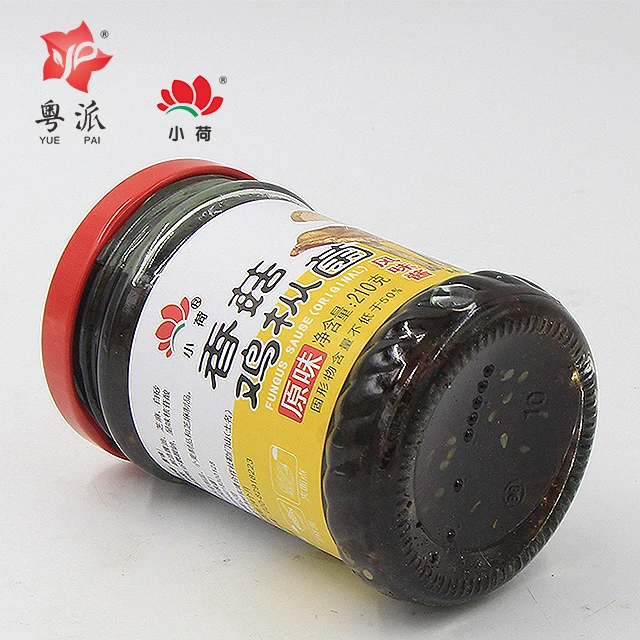 Chinese food convenient sauce vegetarian sauce for rice noodles conjee vegetable 210g high quality certificated Mushroom Sauce