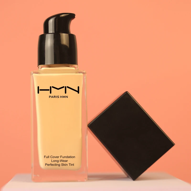 HMN Professional Liquid Foundation Concealer Cosmetics Sunscreen Long Lasting Full Coverage Liquid Foundation Makeup
