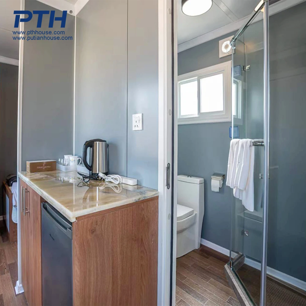 Flat pack luxury modular tiny house accommodation prefabricated living container house prefab container home