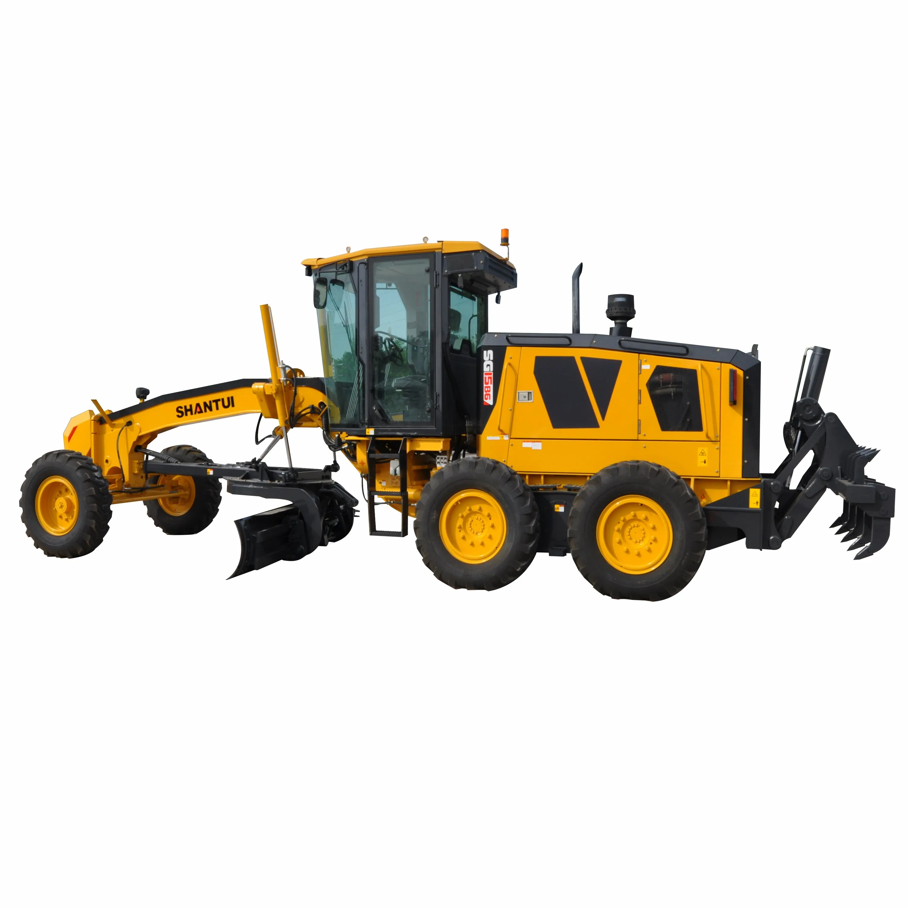 Chinese manufacture used motor graders SG15-B6 motor grader road construction with Ripper And Blade in stock for sale