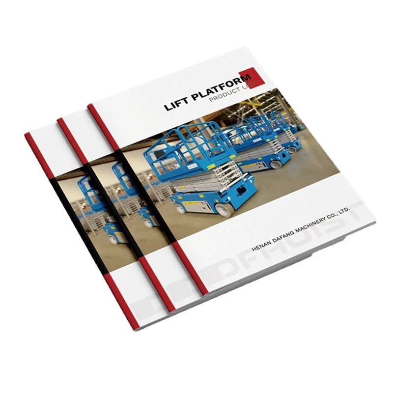 Custom  soft cover brochure printing logo company pamphlet multiple color custom product catalog