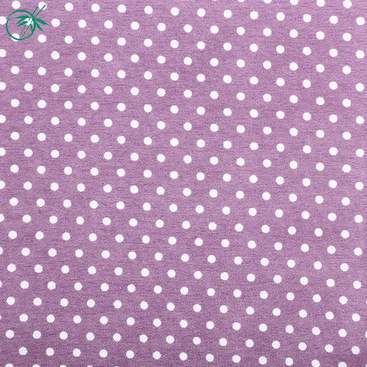 
China product custom printed clothing printed dots 100 % polyester fabric 