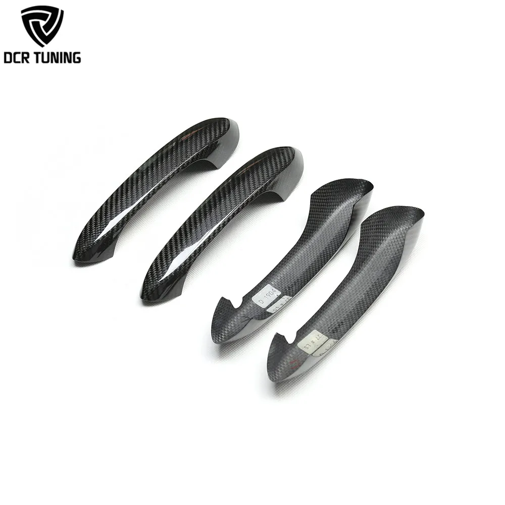 For BMW G20 G30 G15 F40 F95 F90 Carbon Fiber Door Handle Cover Overlayer 4 pcs/set External Door Protector Trim for Toyota Supra