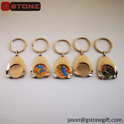 Custom Logo Souvenir Gift Shopping Token Key Rings UK Shopping Token Key Rings Shopping Trolley Coin