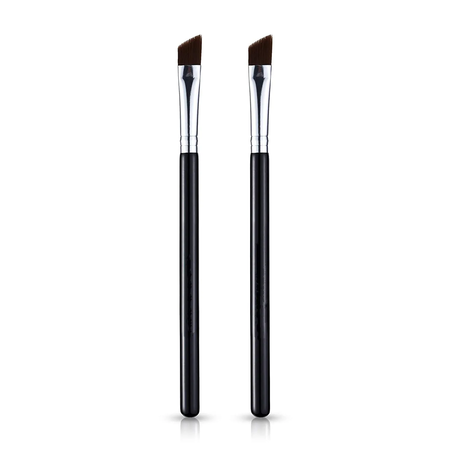 Superfine Edge Vegan Synthetic Fiber Brow Definer Brush ,Professional Angled Eye Brow Brush Beveled Brush for Eyebrow Makeup