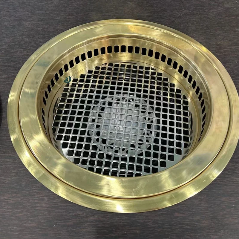 Korean barbecue grill with 2500W electric bbq grill with hotpot bbq grill restaurant table