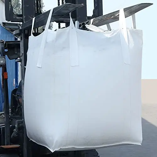China hot sales 1 ton 1000kg pp fibc big bag jumbo bag for chemical agriculture flour sand construction packing