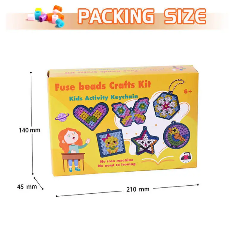 Factory Price Wholesale Fuse Beads 5mm Puzzle Game Educational Toy Hamas Perler Beads Accessories Ironing Craft Kit