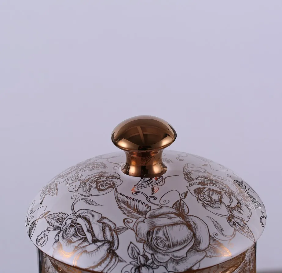 wholesale good quality royal luxury sugar coffee tea canister set for