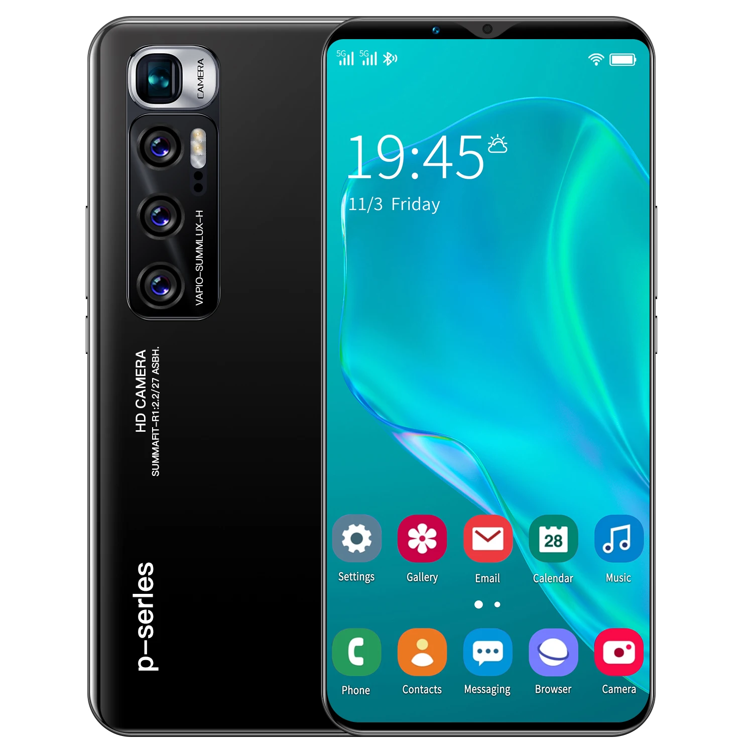 P48 max Big Screen OEM 6.3 Inch cheap dual sim card Wifi cellphone android mobile Smartphone