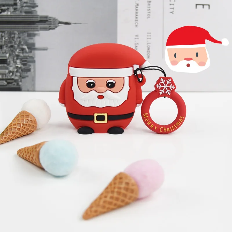 2021 оптовая продажа, индивидуальный дизайн, Рождественская елка 3d, отец, Рождество, силиконовый мини-чехол для Airpods