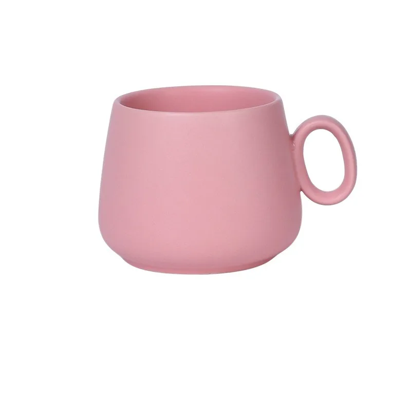 Madou 280 Ml Factory Direct Sale Creativity Matte Ceramic Coffee Mug Milk Afternoon Tea Macarons Breakfast Cups