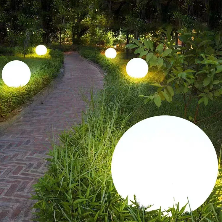 Outdoor DC24V 5V color change garden sphere RGB IP65 Waterproof Pool Floating Solar LED Ball Light