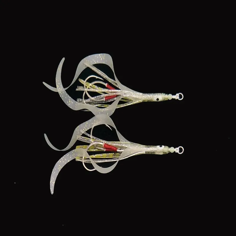 Wholesale  Silicon  Inchiku  Squid fishhooks  assit hook for fishing jig