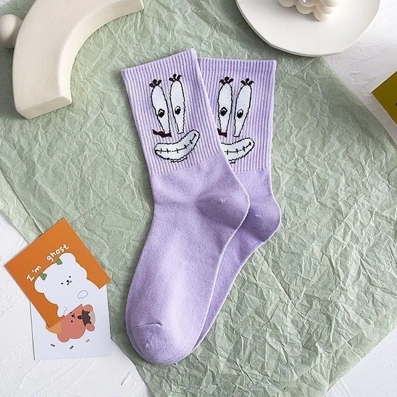 Factory Price Custom Color Anime Image Machine Socks Knitting Women Socks