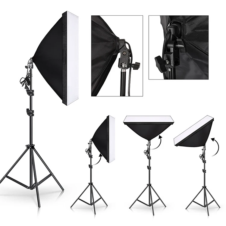 Photography Photo Studio Accessories equipment portable 50x70CM glow light softbox lighting kit with tripod stand