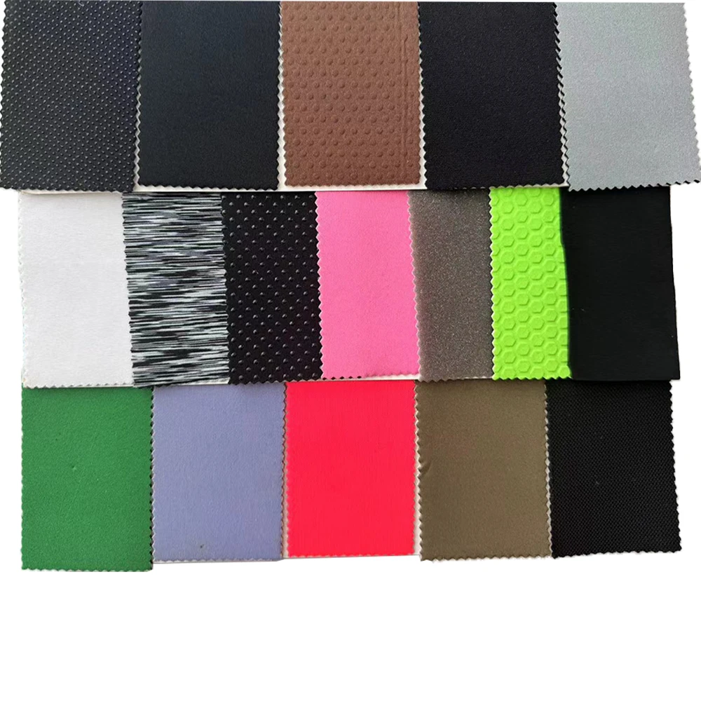 High end custom SBR chloroprene rubber soft, elastic, shock-absorbing color diving double-sided composite fabric sports fabric