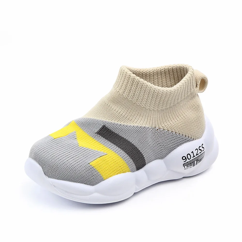 Wholesale  boys girls spring mesh  cotton socks baby shoes non-slip soft rubber soles Sneaker Breathable shoes
