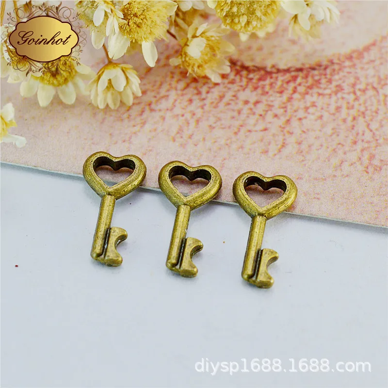 Geqiao A4988 красный полный дом аксессуары ручной работы DIY ретро ключ кулон 100 шт./пакет