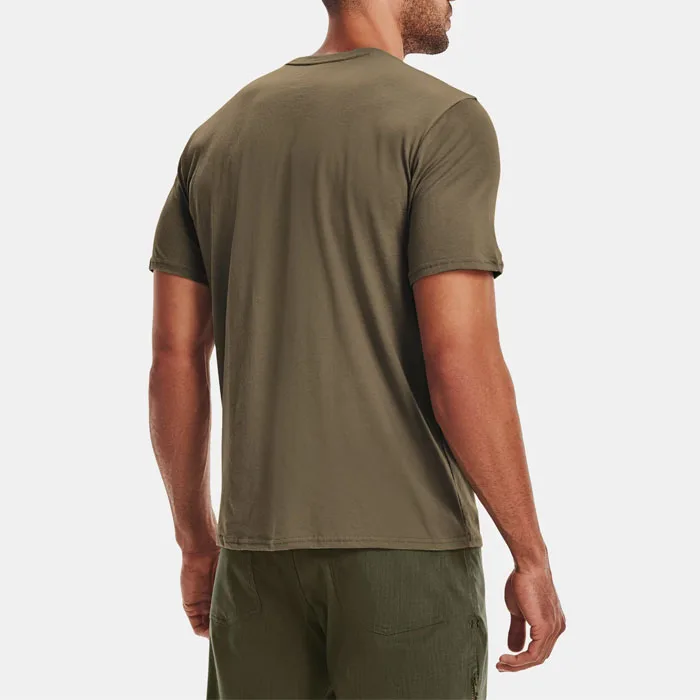 High Quality Custom Logo Essential T-shirts Ribbed Collar 60 Cotton 40 Polyester T Shirt