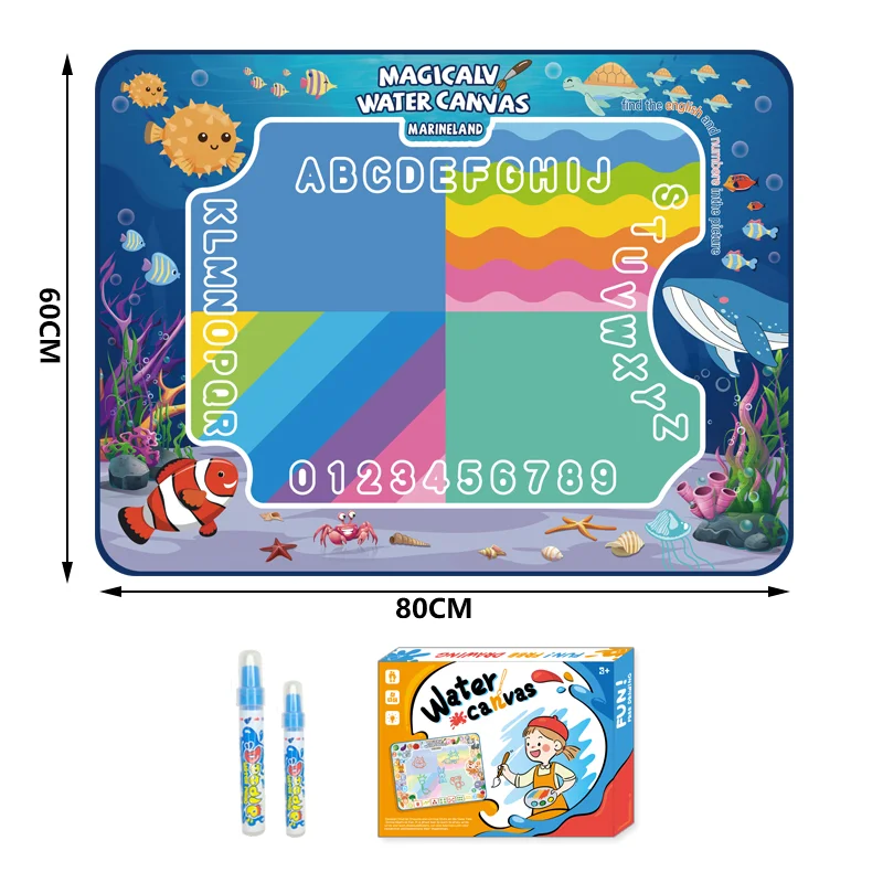 80cm Educational Toys Color Magic Water painting Canvas Aqua Doodle Drawing Toy