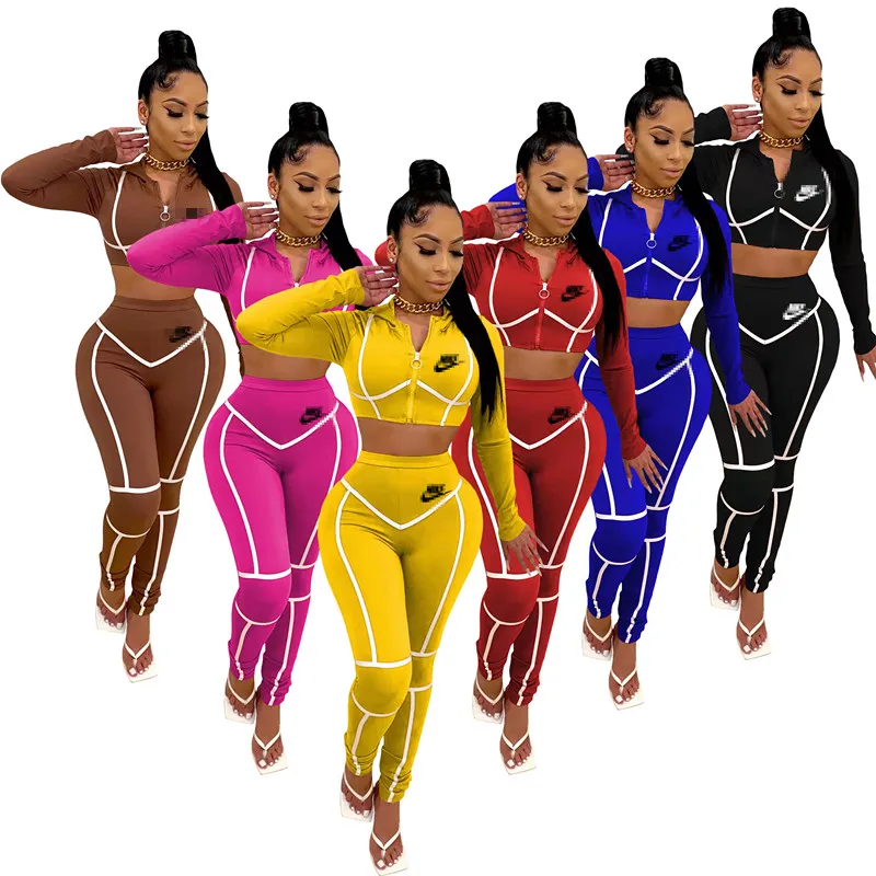 Winter Clothes Women jogger sets wholesale 2 piece jogging suit Sweat Suits Designer Joggers Pants Two Piece Set two piece pant