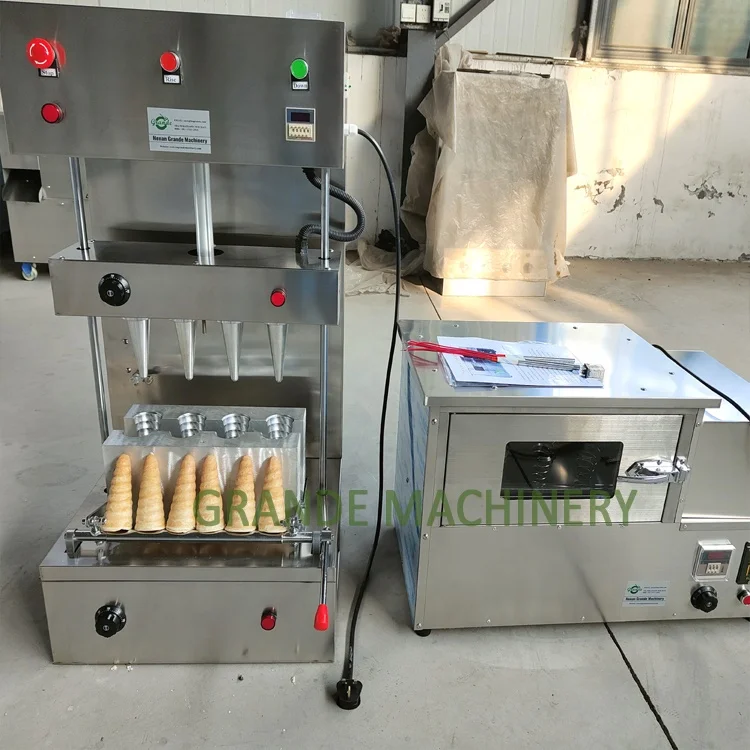 Factory Supply Superior Quality Commercial Pizza Cone Moulding Machine Rotating Pizza Oven Display Case Pizza Kono Maker