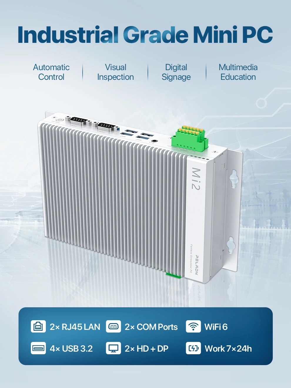 Intel Alder Lake N100 безвентиляторный мини-ПК VPN-маршрутизатор устройство 5USB 2HD 2LAN Встроенный промышленный краевой компьютер для Windows 10