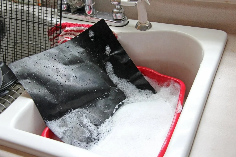 Non-stick reusable BBQ hotplate liner baking sheet